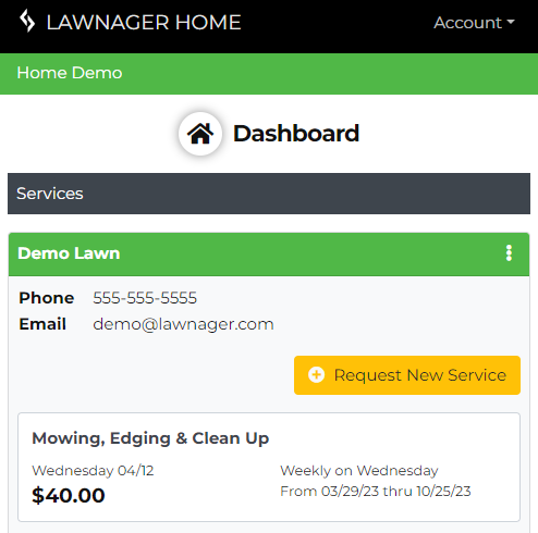 See upcoming jobs with Lawnager Home