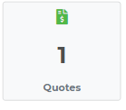 Quotes dashboard view on Lawnager Pro