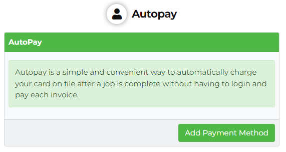 Home AutoPay Credit Card Setup